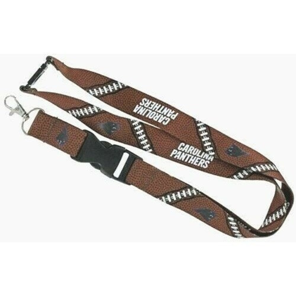 Carolina Panthers Lanyard Keychain Football Laces Style New NFL Licensed